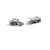 Load image into Gallery viewer, John Hardy Legends Naga Sterling Silver Stud Earrings with Blue Sapphire Eyes