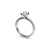 The Studio Collection Oval Center Diamond and Diamond Shank Engagement Ring