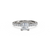 Load image into Gallery viewer, The Studio Collection Princess Cut Center Diamond and Diamond Shank Engagement Ring