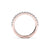 16 Stone Prong Set Women&#39;s Wedding Band in Rose Gold