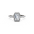 Load image into Gallery viewer, The Studio Collection Emerald Center Diamond and Halo Engagement Ring