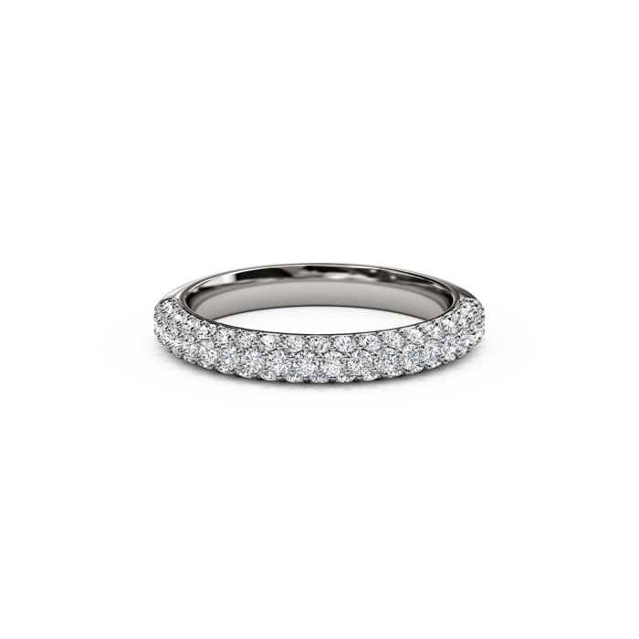 The Studio Collection Multi-Row Diamond Prong Set Wedding Band