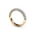Yellow Gold Multi-Row Diamond Prong Set Women&#39;s Wedding Band