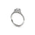 The Studio Collection Oval Diamond Halo and Diamond Shank Engagement Ring