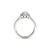 The Studio Collection Oval Diamond Halo and Diamond Shank Engagement Ring