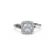 Load image into Gallery viewer, The Studio Collection Cushion Diamond Halo and Classic Shank Engagement Ring