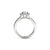 The Studio Collection Round Diamond Halo and Classic Shank Engagement Ring