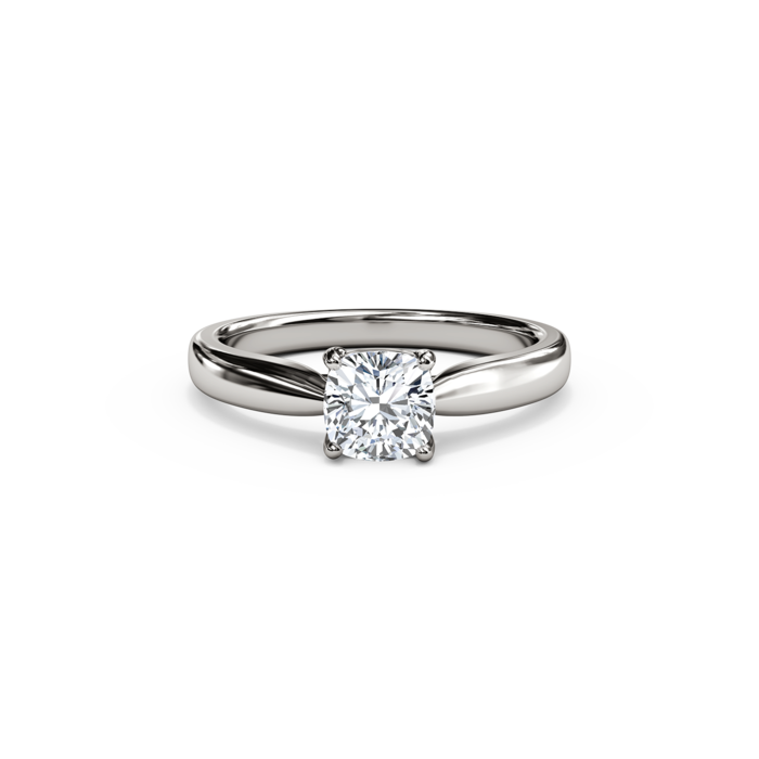 The Studio Collection Trellis Cushion Cut Diamond Engagement Ring