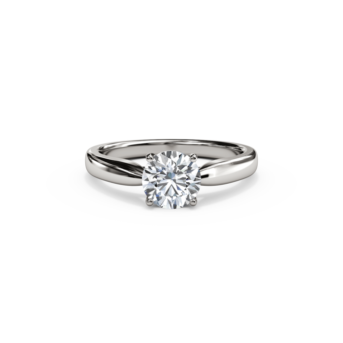 The Studio Collection Trellis Round Diamond Engagement Ring