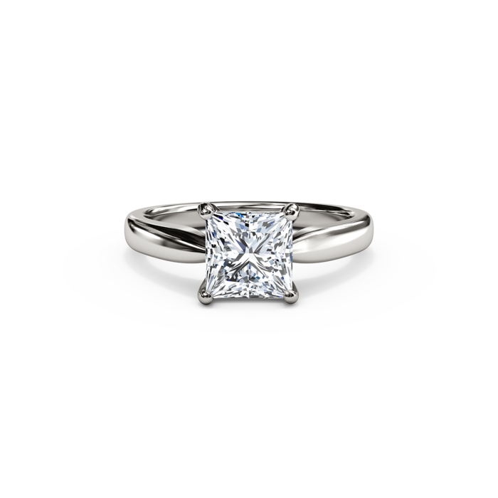 Trellis Princess Cut Diamond Engagement Ring