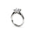 Trellis Princess Cut Diamond Engagement Ring in White Gold