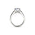 Trellis Princess Cut Diamond Engagement Ring Side View