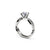 The Studio Collection Round Diamond Twist Shank Engagement Ring