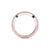 Rose Gold Curved Wedding Band with Diamonds
