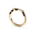 Prong Set Curved Yellow Gold Wedding Band