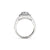The Studio Collection Princess Cut Diamond Double Halo Engagement Ring