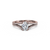 The Studio Collection Oval Center Diamond and Split Diamond Shank Engagement Ring