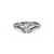 The Studio Collection Oval Center Diamond and Split Diamond Shank Engagement Ring