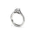 The Studio Collection Oval Center Diamond and Split Diamond Shank Engagement Ring