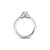 The Studio Collection Oval Center Diamond and Split Diamond Shank Engagement Ring