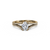 The Studio Collection Oval Center Diamond and Split Diamond Shank Engagement Ring