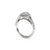 The Studio Collection Oval Diamond Double Halo Split Shank Engagement Ring