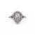 The Studio Collection Pear Shape Diamond Double Halo Split Shank Engagement Ring