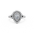 The Studio Collection Pear Shape Diamond Double Halo Split Shank Engagement Ring