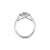 The Studio Collection Pear Shape Diamond Double Halo Split Shank Engagement Ring