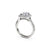 The Studio Collection Cushion Cut Center Diamond and Diamond Double Halo Engagement Ring