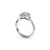 The Studio Collection Oval Center Diamond and Diamond Double Halo Engagement Ring