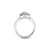 The Studio Collection Oval Center Diamond and Diamond Double Halo Engagement Ring