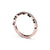 The Studio Collection Rose Gold Prong Set Diamond Crossover Wedding Band