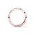 The Studio Collection Rose Gold Prong Set Diamond Crossover Wedding Band