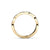 The Studio Collection Yellow Gold Prong Set Diamond Crossover Wedding Band