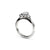 The Studio Collection Oval Center Diamond with Side Diamond Accents Engagement Ring