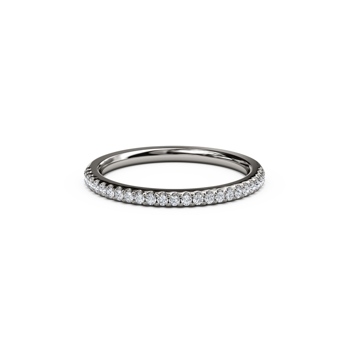 Diamond Half-Way Women's Wedding Band
