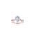 The Studio Collection Pear Shape Center Diamond Crossover Engagement Ring