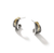 John Hardy Bamboo 18K Yellow Gold &amp; Sterling Silver J Hoop Earrings