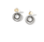 John Hardy Hammered Yellow Gold &amp; Silver Earrings