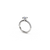 The Studio Collection Round Center Diamond and Diamond Shank Engagement Ring