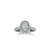 The Studio Collection Oval Diamond Halo Pavé Shank Engagement Ring