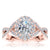 The Studio Collection Oval Center Diamond Twist Shank Engagement Ring