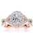 The Studio Collection Oval Center Diamond Twist Shank Engagement Ring