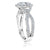 The Studio Collection Oval Center Diamond Twist Shank Engagement Ring