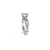 The Studio Collection Oval Diamond Twist Shank Engagement Ring