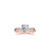 The Studio Collection Princess Cut Diamond Twist Shank Engagement Ring