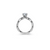 The Studio Collection Princess Cut Diamond Twist Shank Engagement Ring