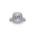 The Studio Collection Emerald Cut Diamond Double Halo Engagement Ring