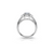 The Studio Collection Emerald Cut Diamond Double Halo Engagement Ring